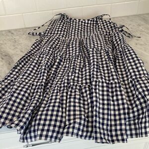 Vineyard Vines gathered back tie shoulder dress